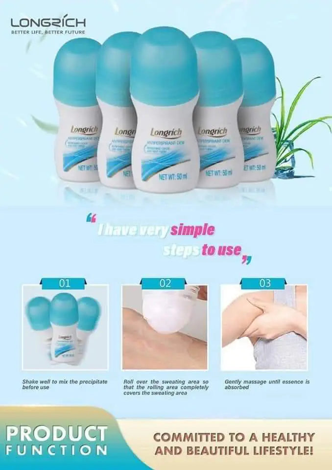 Longrich Antiperspirant Dew (Deodorant/Roll on)